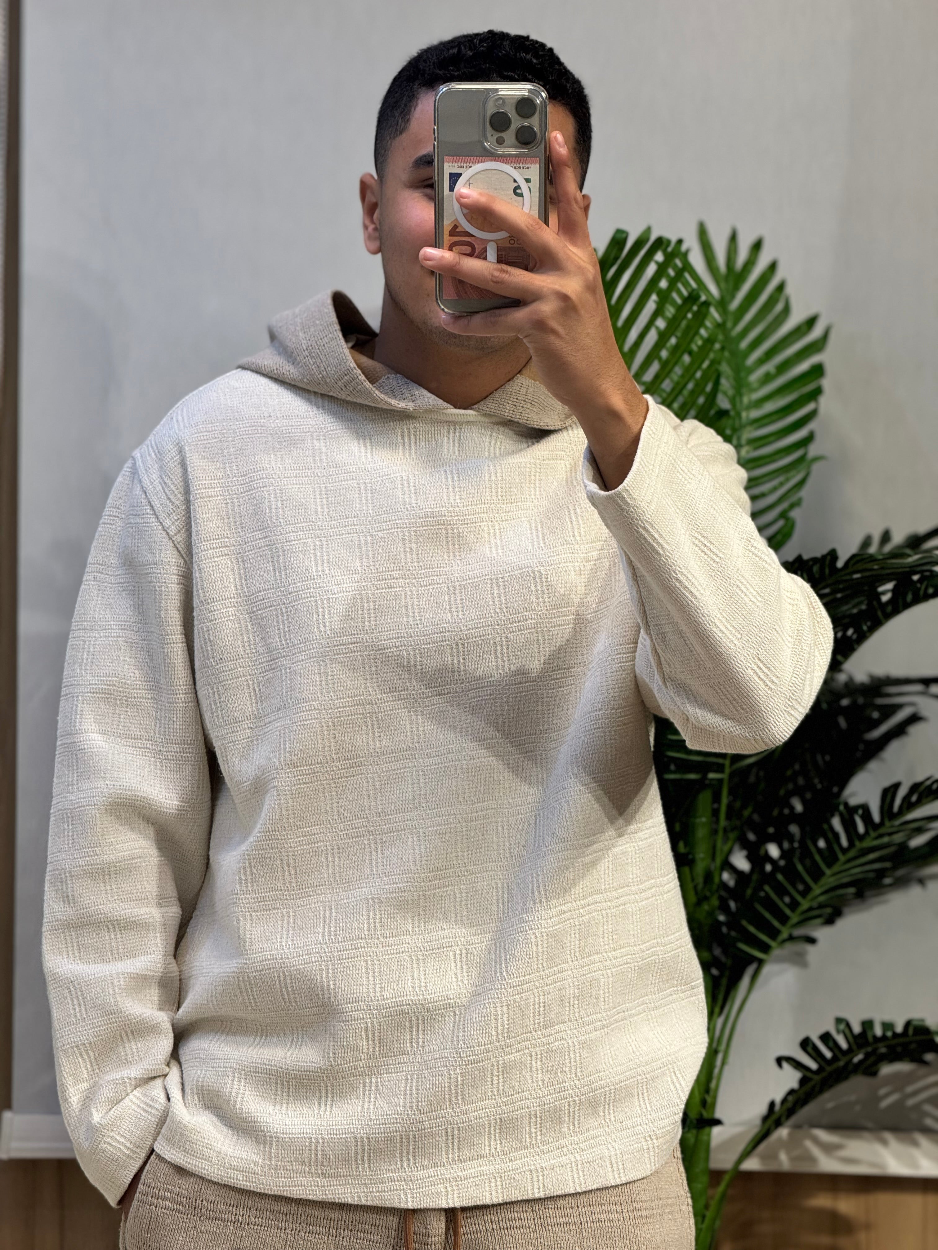 Textured Lounge Set – Light Beige