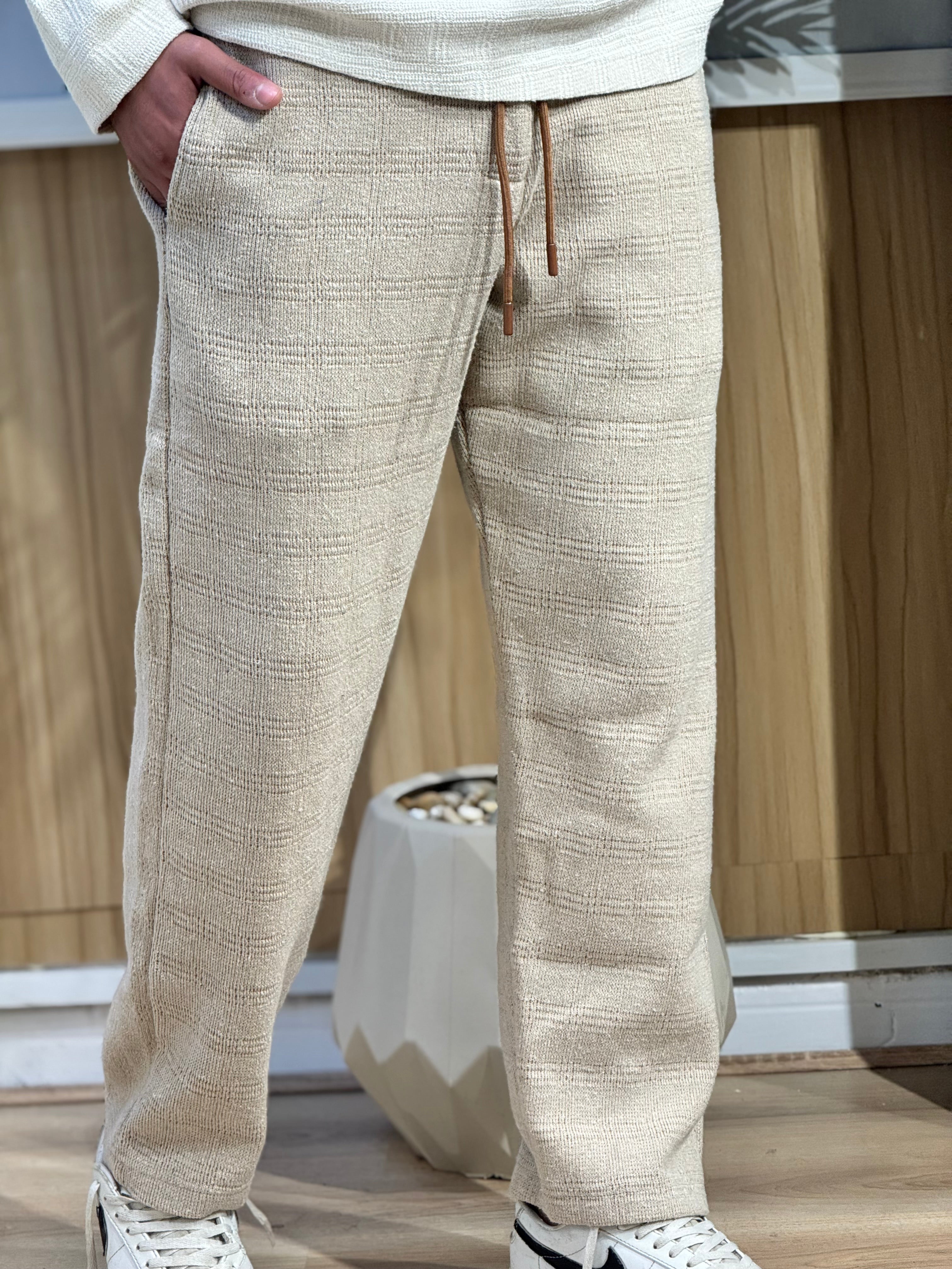 Textured Lounge Set – Light Beige