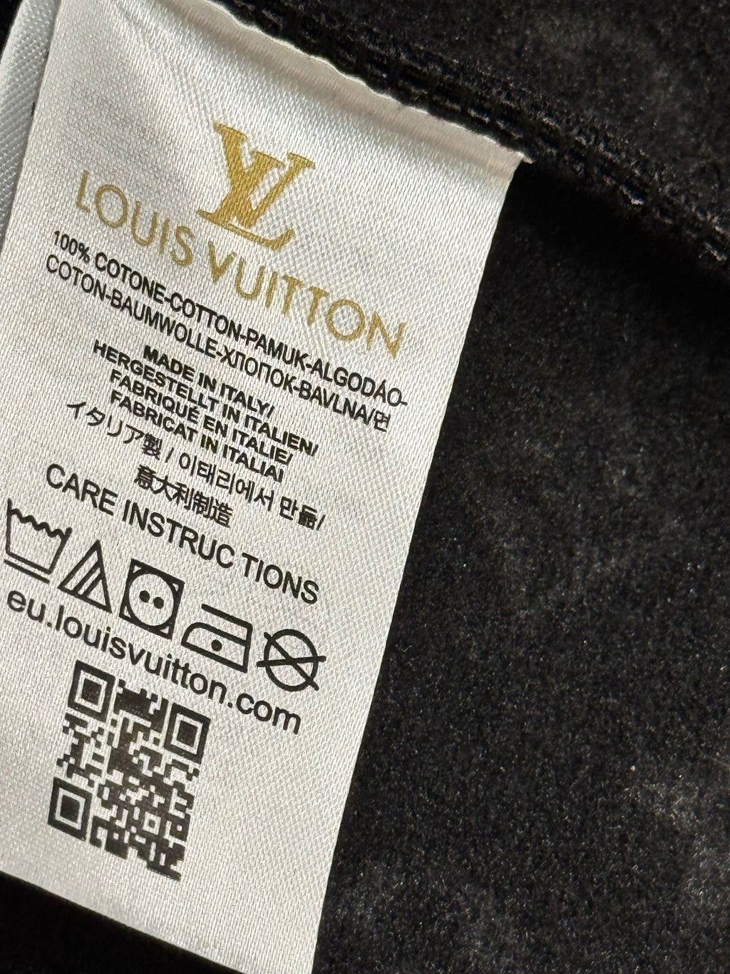 Men’s Black Embossed Leather LV Jacket