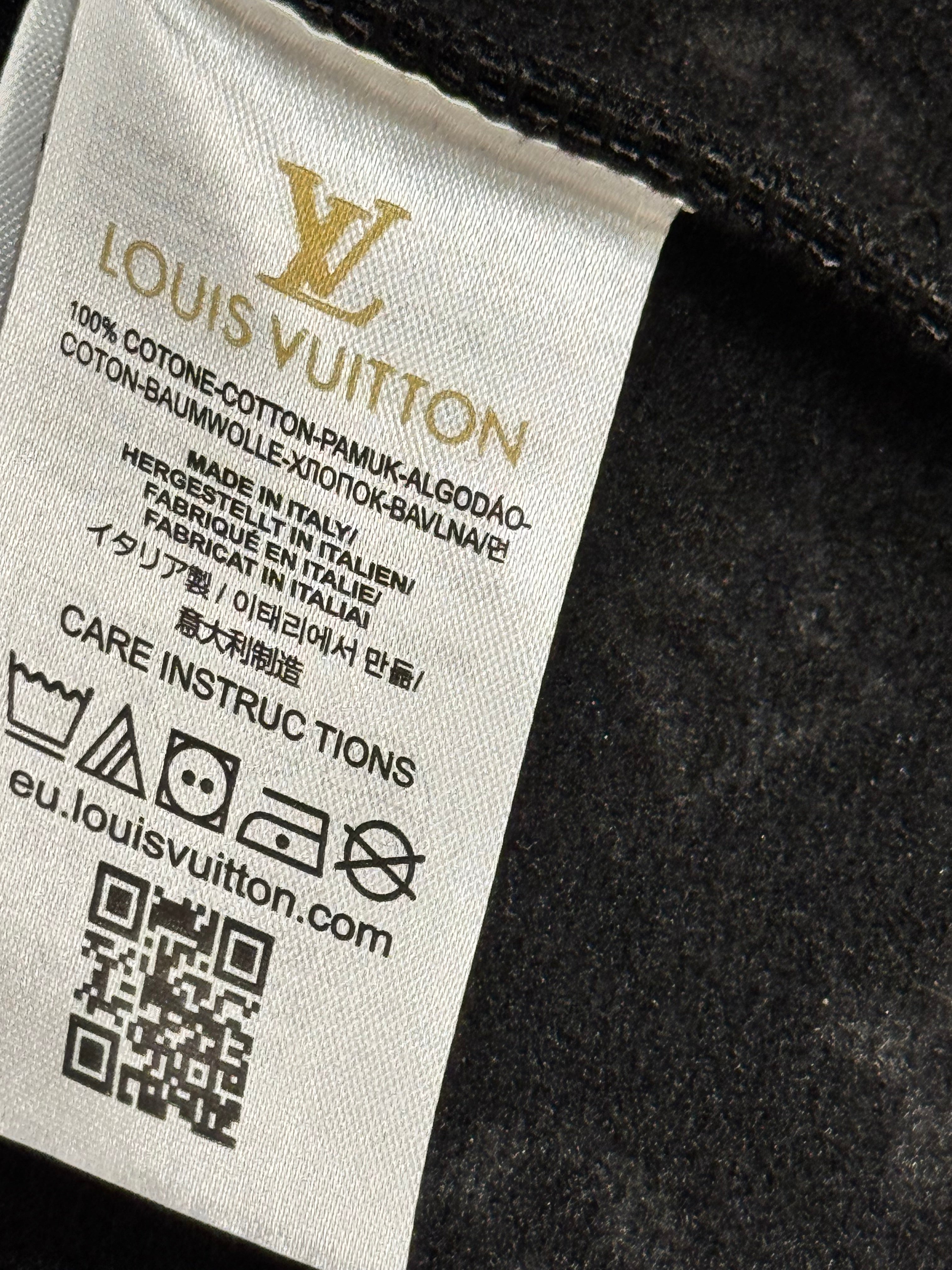 Men’s Black Embossed Leather LV Jacket