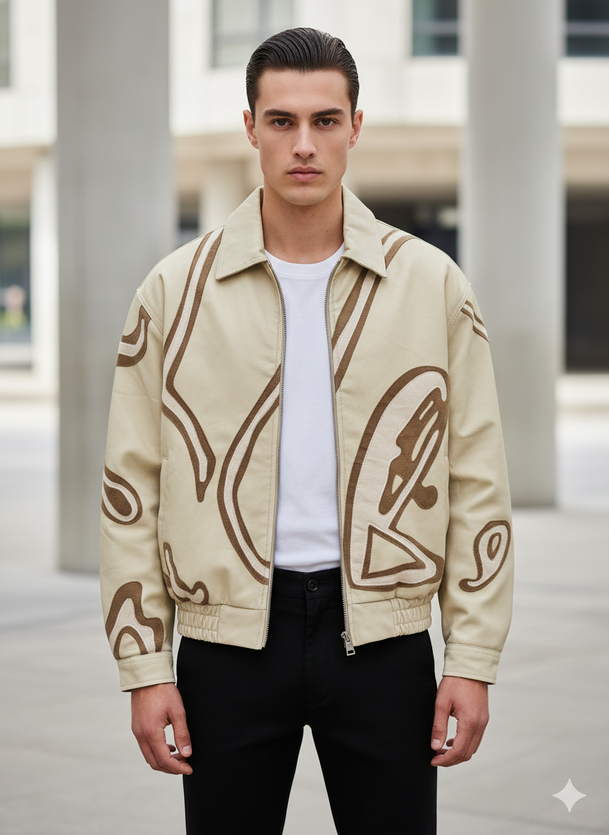 Men’s Leather Jacket – Bold Contemporary Design