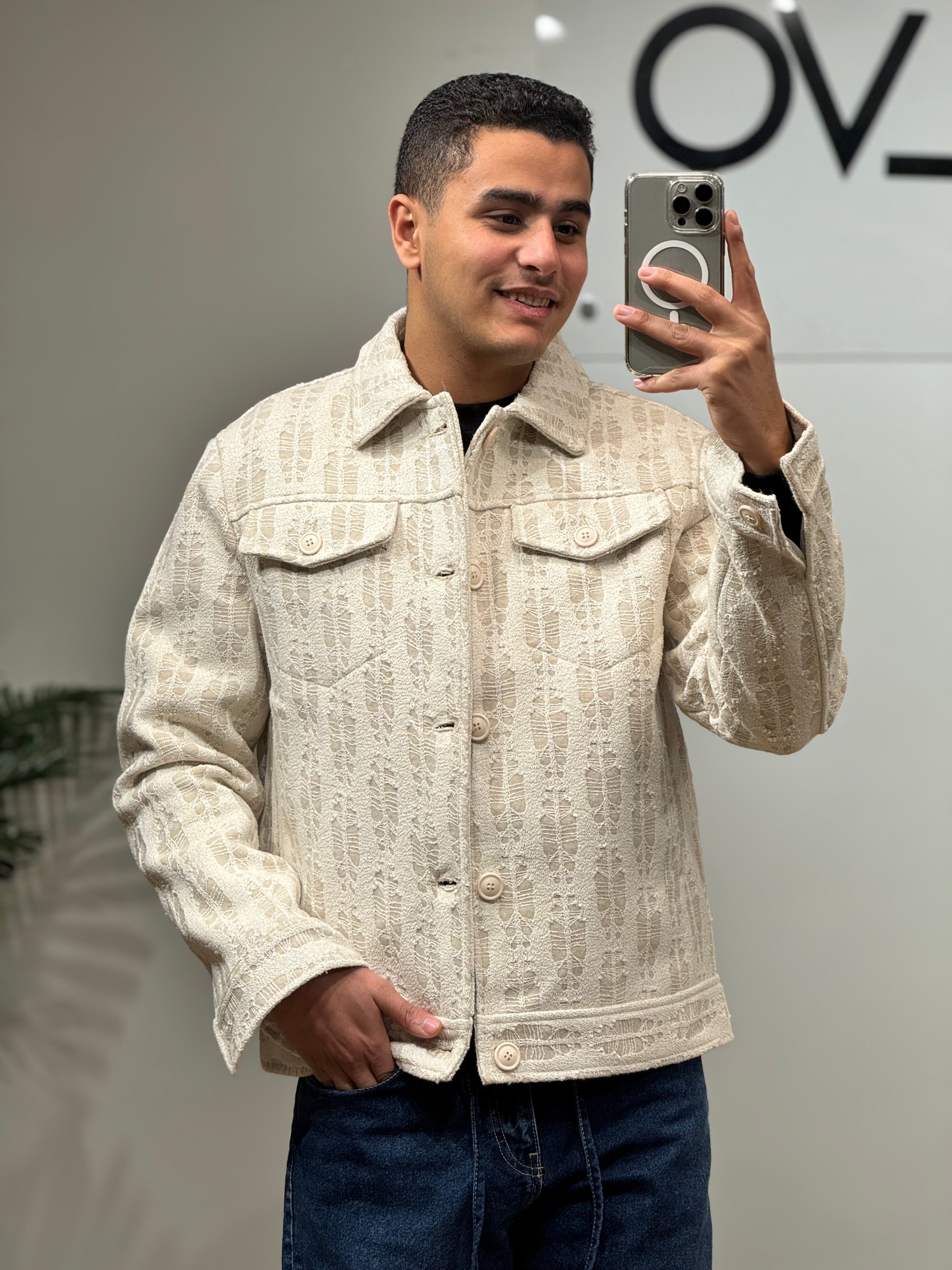 Textured Jacquard Jacket