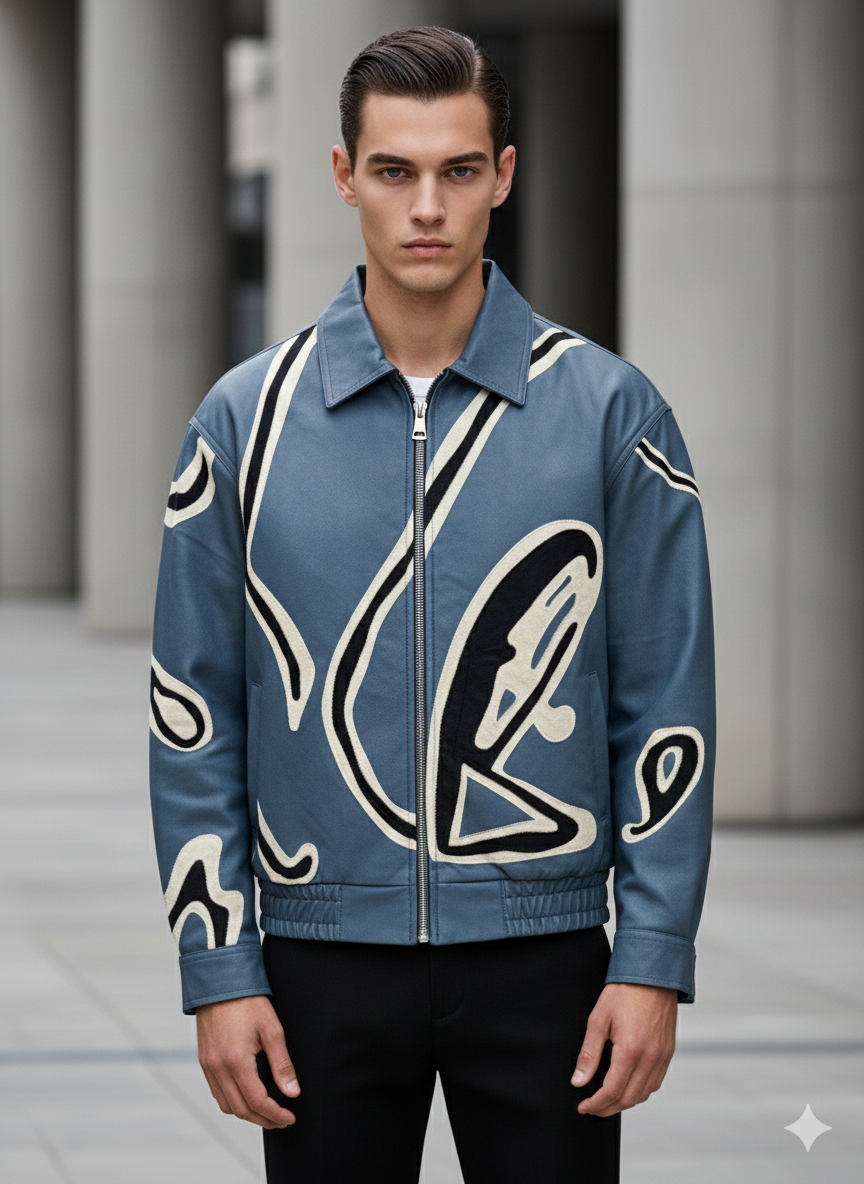 Men’s Leather Jacket – Bold Contemporary Design