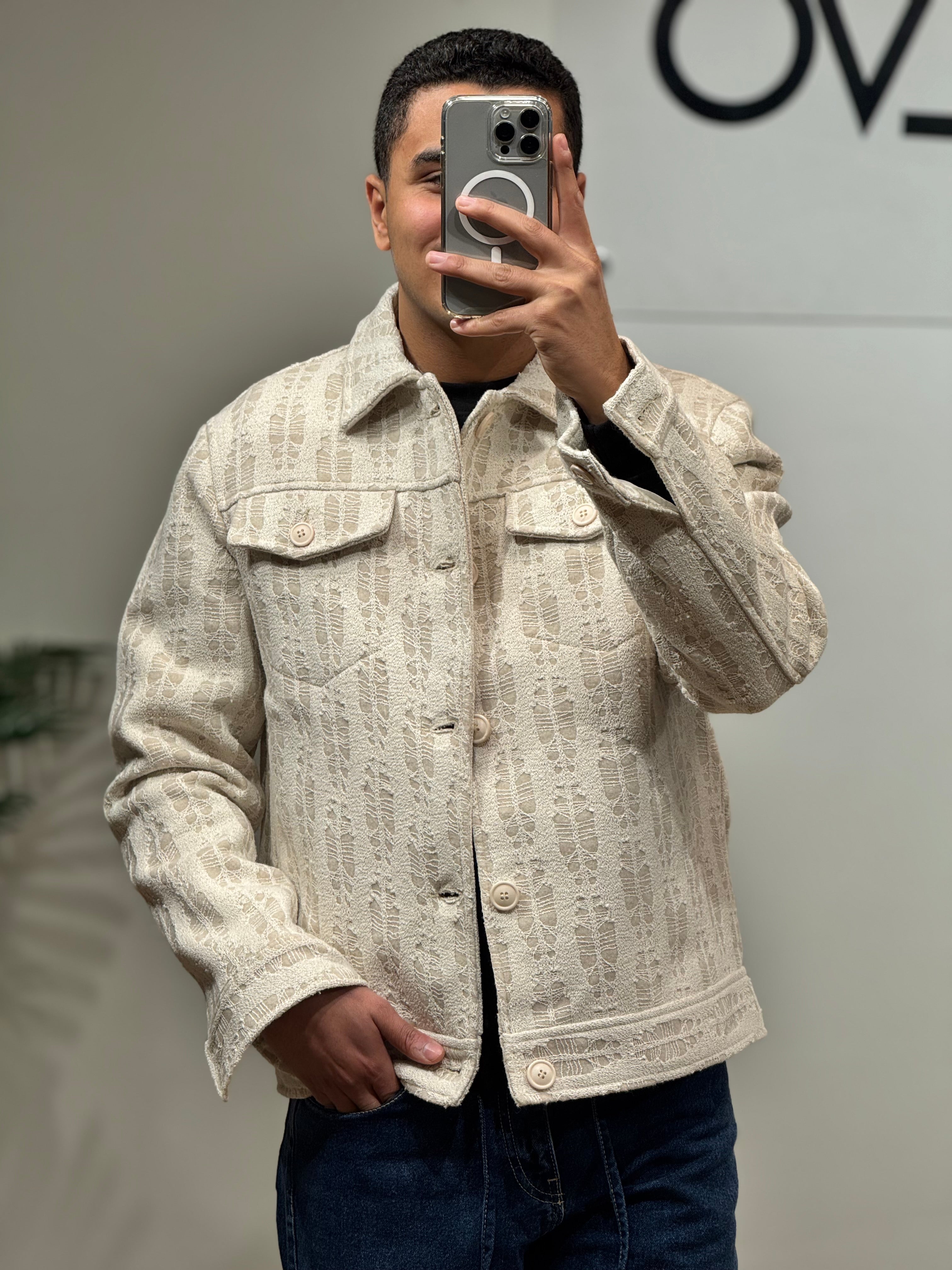 Textured Jacquard Jacket