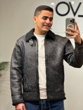 Men’s Distressed Aviator Jacket