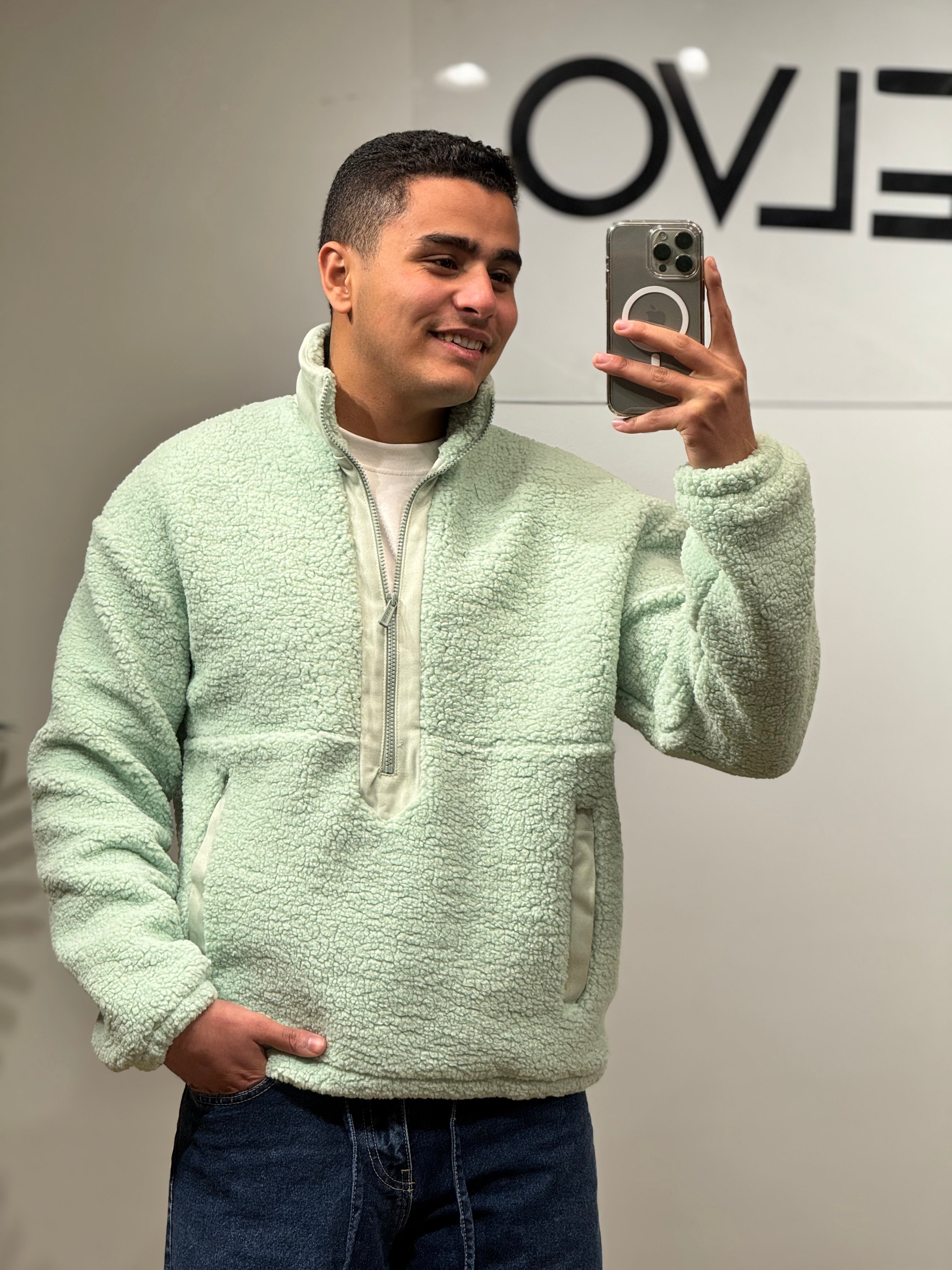 Men’s Half-Zip Fleece Sweat-Shirt