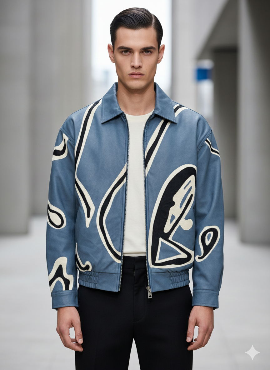 Men’s Leather Jacket – Bold Contemporary Design