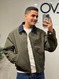 Men’s Olive Zip Jacket